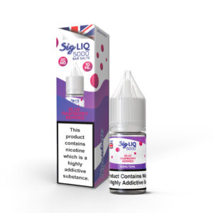 BLUE RASPBERRY BERRIES 10ML SIG LIQ 5000 BAR NIC SALT BY SIGNATURE