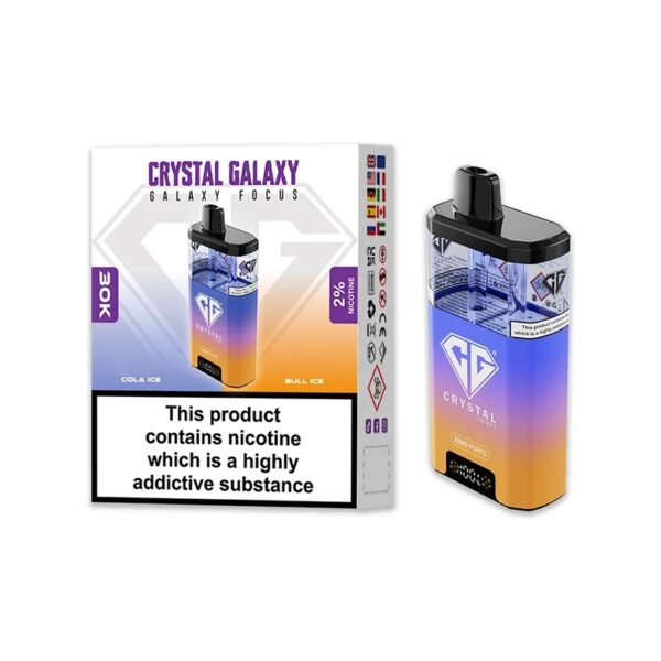 CRYSTAL GALAXY FOCUS 30K DISPOSABLE VAPE KIT 20MG - Image 8
