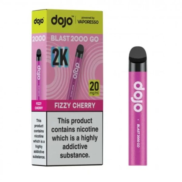 VAPORESSO DOJO BLAST 2000 GO PREFILLED POD VAPE KIT 20MG - Image 12