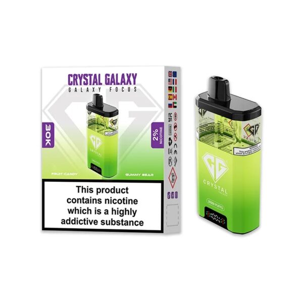 CRYSTAL GALAXY FOCUS 30K DISPOSABLE VAPE KIT 20MG - Image 12