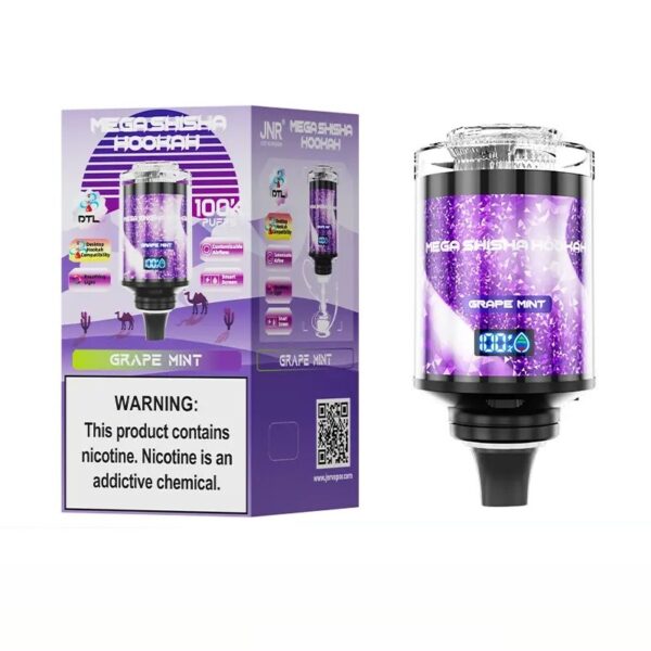 JNR MEGA SHISHA HOOKAH 100K DISPOSABLE VAPE 20MG - Image 2