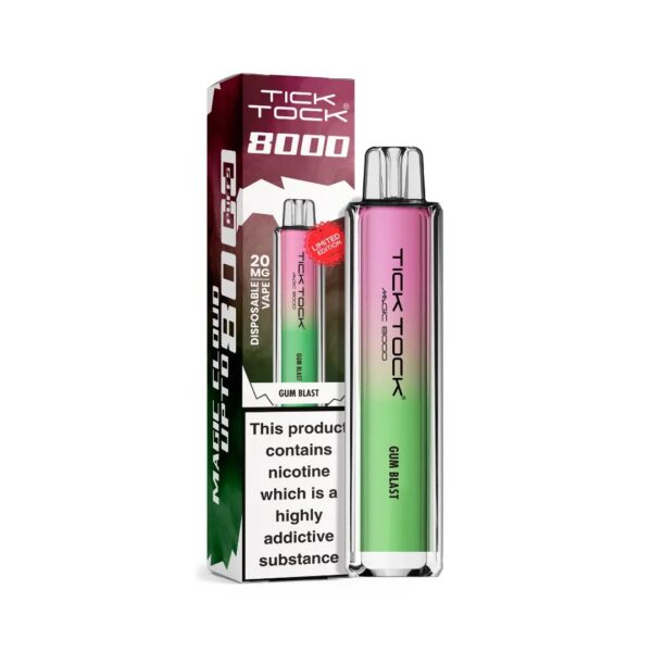 TICK TOCK MAGIC 8000 PREFILLED POD VAPE KIT 20MG - Image 34