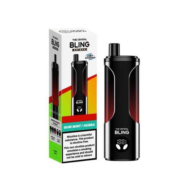 THE CRYSTAL BLING SHISHA 25K PREFILLED POD VAPE KIT 5G HRTP - Image 5