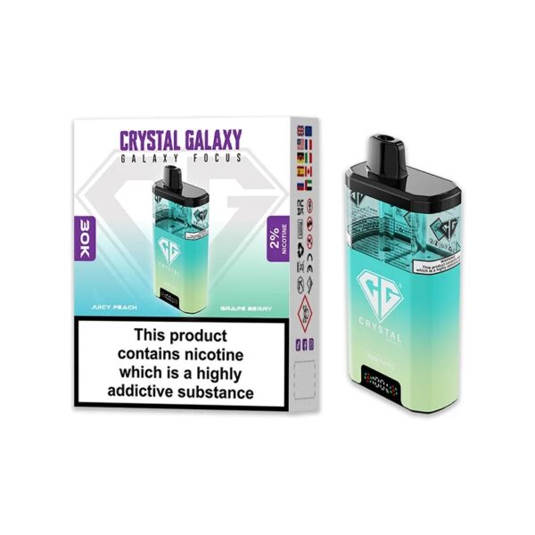 CRYSTAL GALAXY FOCUS 30K DISPOSABLE VAPE KIT 20MG - Image 14