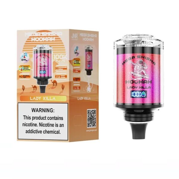 JNR MEGA SHISHA HOOKAH 100K DISPOSABLE VAPE 20MG - Image 5