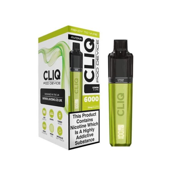 AVOMI CLIQ 6000 PREFILLED POD VAPE KIT 20MG - Image 6