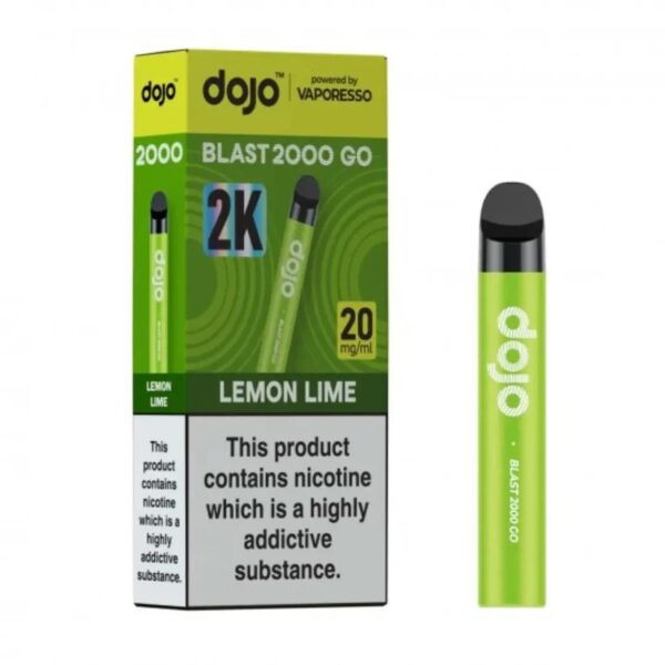 VAPORESSO DOJO BLAST 2000 GO PREFILLED POD VAPE KIT 20MG - Image 16