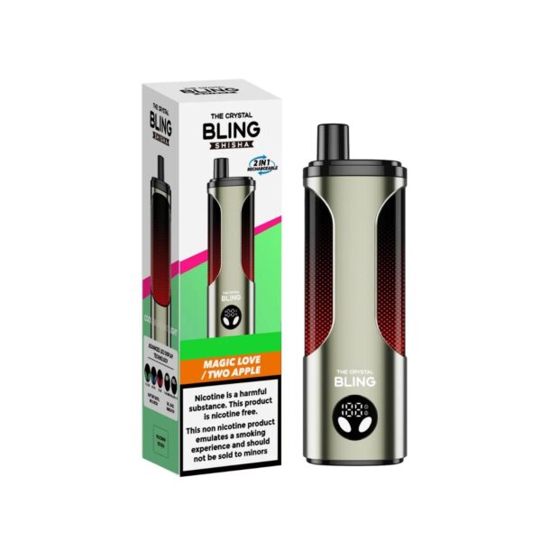 THE CRYSTAL BLING SHISHA 25K PREFILLED POD VAPE KIT 5G HRTP - Image 9