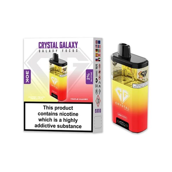 CRYSTAL GALAXY FOCUS 30K DISPOSABLE VAPE KIT 20MG - Image 16