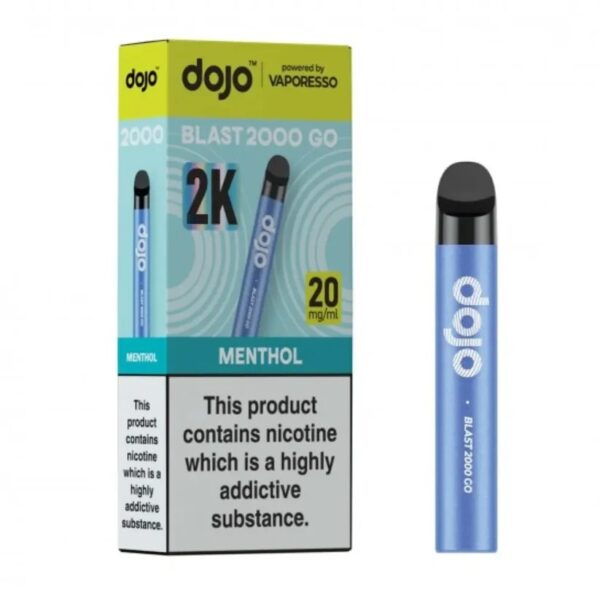 VAPORESSO DOJO BLAST 2000 GO PREFILLED POD VAPE KIT 20MG - Image 18