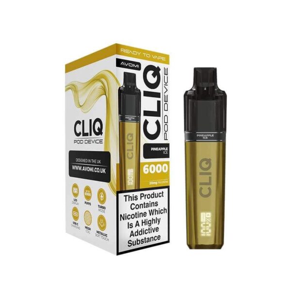 AVOMI CLIQ 6000 PREFILLED POD VAPE KIT 20MG - Image 7