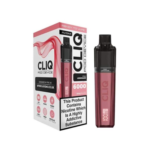 AVOMI CLIQ 6000 PREFILLED POD VAPE KIT 20MG - Image 8