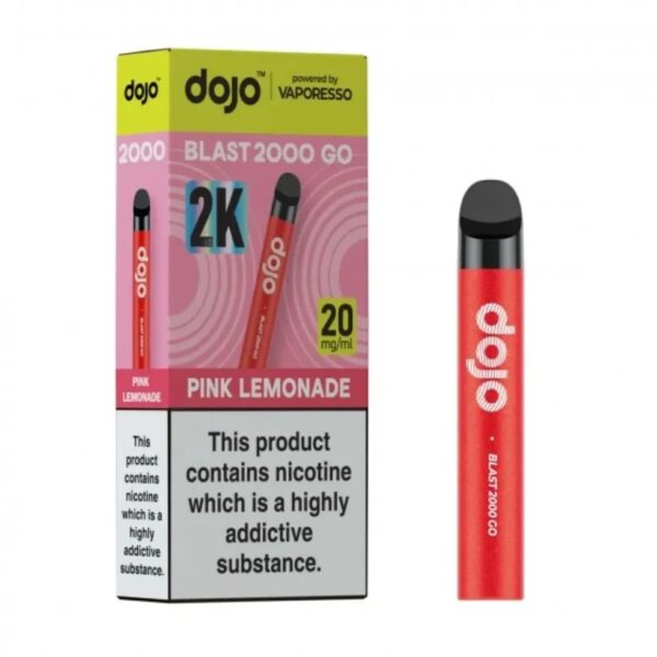 VAPORESSO DOJO BLAST 2000 GO PREFILLED POD VAPE KIT 20MG - Image 24