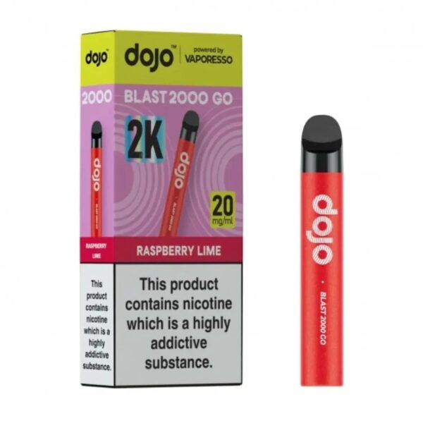 VAPORESSO DOJO BLAST 2000 GO PREFILLED POD VAPE KIT 20MG - Image 26