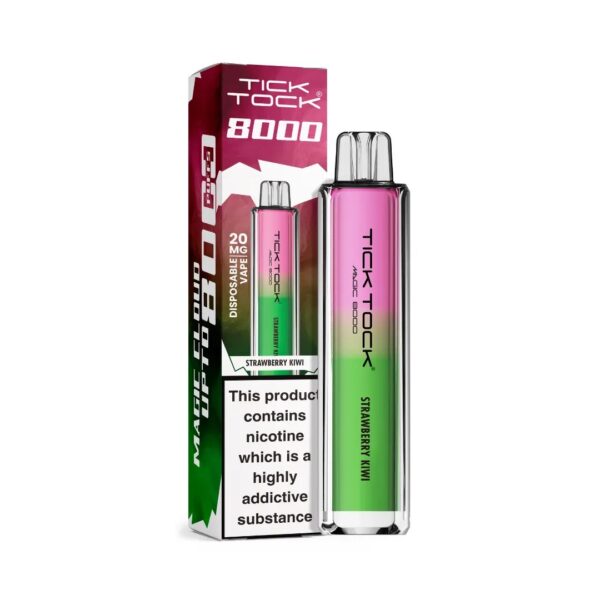 TICK TOCK MAGIC 8000 PREFILLED POD VAPE KIT 20MG - Image 8