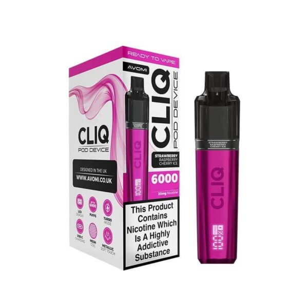 AVOMI CLIQ 6000 PREFILLED POD VAPE KIT 20MG - Image 12