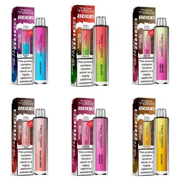 TICK TOCK MAGIC 8000 PREFILLED POD VAPE KIT 20MG