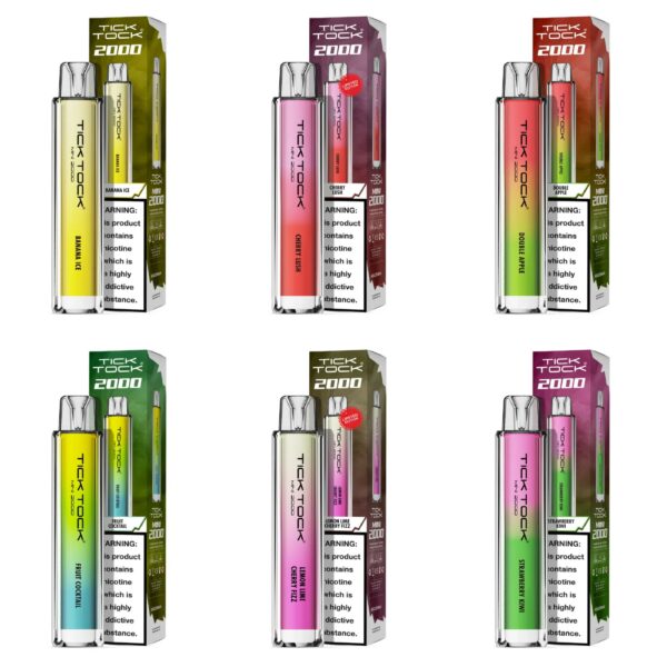 TICK TOCK MINI 2000 DISPOSABLE VAPE KIT 20MG