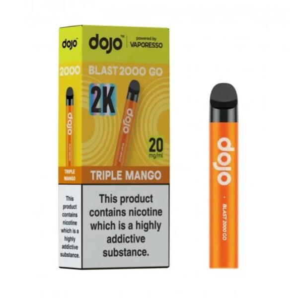 VAPORESSO DOJO BLAST 2000 GO PREFILLED POD VAPE KIT 20MG - Image 2