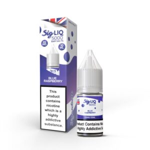 BLUE RASPBERRY 10ML SIG LIQ 5000 BAR NIC SALT BY SIGNATURE