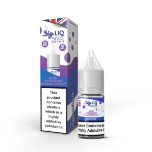 BLUE RASPBERRY BLACKCURRANT 10ML SIG LIQ 5000 BAR NIC SALT BY SIGNATURE