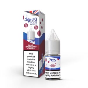 BLUE RASPBERRY CHERRY 10ML SIG LIQ 5000 BAR NIC SALT BY SIGNATURE