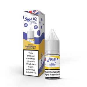 BLUE RASPBERRY LEMONADE 10ML SIG LIQ 5000 BAR NIC SALT BY SIGNATURE