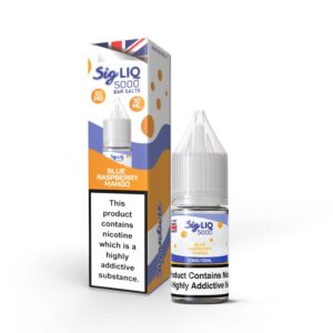 BLUE RASPBERRY MANGO 10ML SIG LIQ 5000 BAR NIC SALT BY SIGNATURE