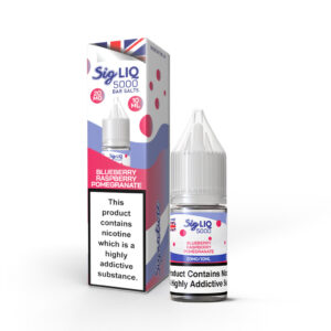 BLUEBERRY RASPBERRY POMEGRANATE 10ML SIG LIQ 5000 BAR NIC SALT BY SIGNATURE