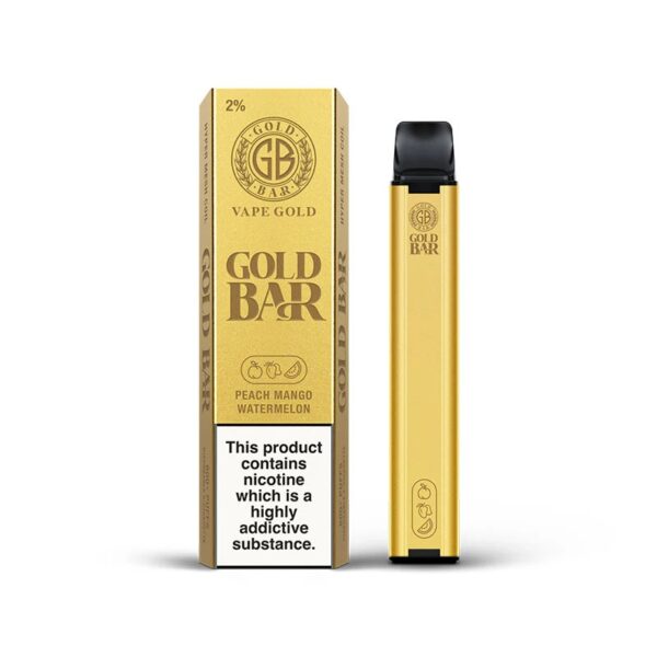 GOLD BAR 600 DISPOSABLE VAPE KIT 20MG - Image 4