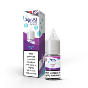 GRAPE ICE 10ML SIG LIQ 5000 BAR NIC SALT BY SIGNATURE