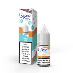MANGO ICE 10ML SIG LIQ 5000 BAR NIC SALT BY SIGNATURE