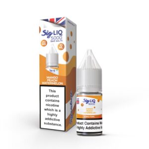 MANGO PEACH WATERMELON 10ML SIG LIQ 5000 BAR NIC SALT BY SIGNATURE