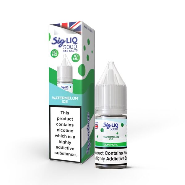 WATERMELON ICE 10ML SIG LIQ 5000 BAR NIC SALT BY SIGNATURE