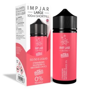 STRAWBERRY RASPBERRY & WATERMELON ICE 100ML E LIQUID IMP JAR LARGE