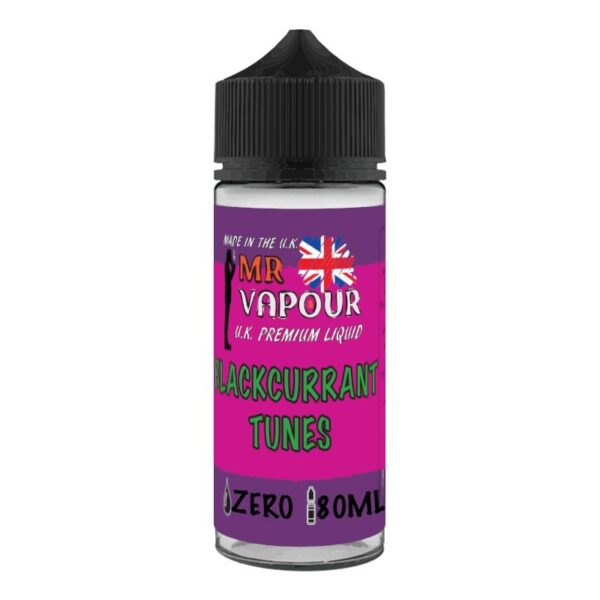 BLACKCURRANT TUNES 50/50 80ML E LIQUID MR VAPOUR