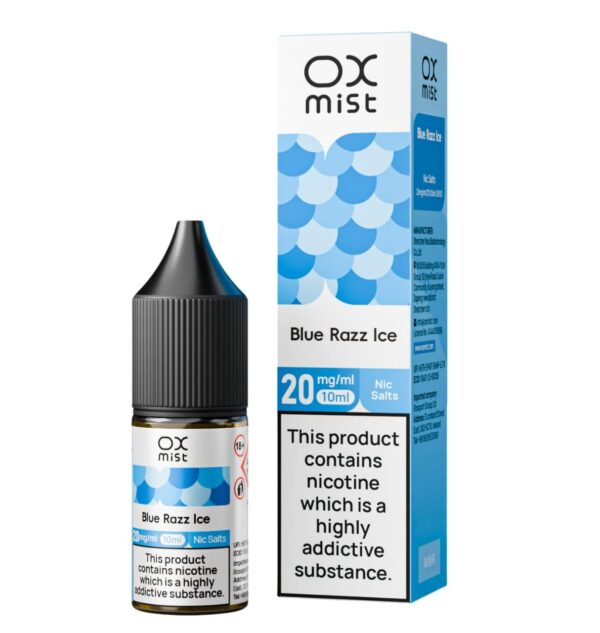 BLUE RAZZ ICE 10ML NIC SALT OX MIST