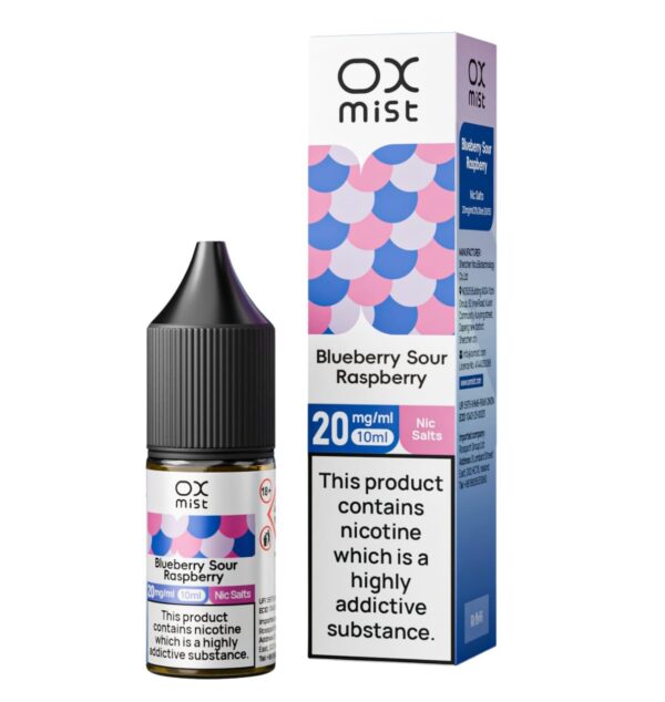 BLUEBERRY SOUR RASPBERRY 10ML NIC SALT OX MIST