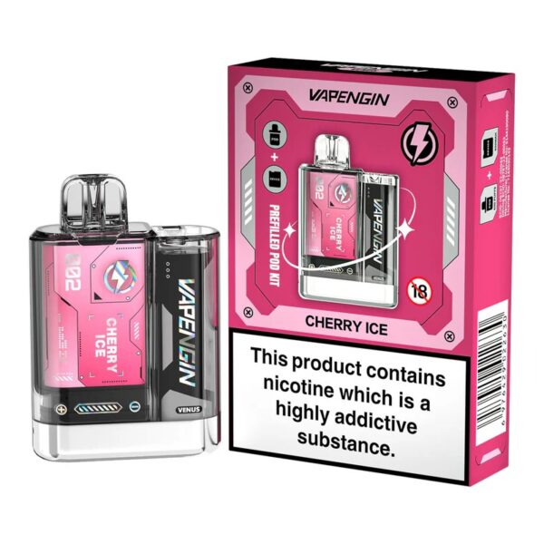 VAPENGIN VENUS 600 PREFILLED DISPOSABLE VAPE KIT 20MG - Image 6