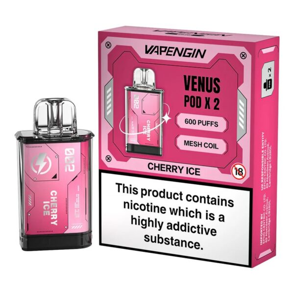 VAPENGIN VENUS 600 PREFILLED VAPE PODS 20MG (2 PACK) - Image 5