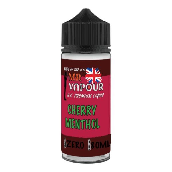 CHERRY MENTHOL 50/50 80ML E LIQUID MR VAPOUR