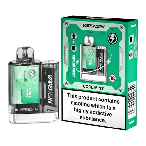 VAPENGIN VENUS 600 PREFILLED DISPOSABLE VAPE KIT 20MG - Image 8