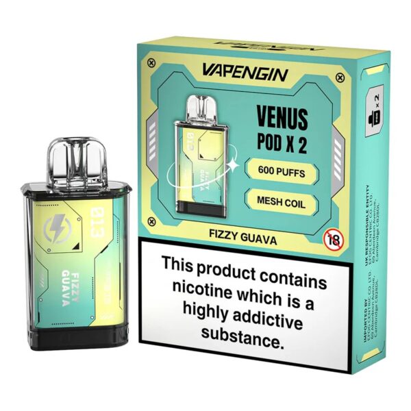 VAPENGIN VENUS 600 PREFILLED VAPE PODS 20MG (2 PACK) - Image 8