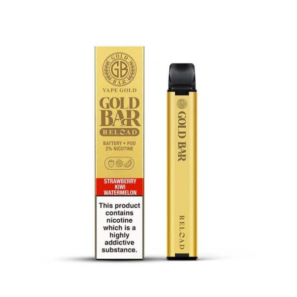 GOLD BAR RELOAD 600 PREFILLED POD VAPE KIT 20MG - Image 8