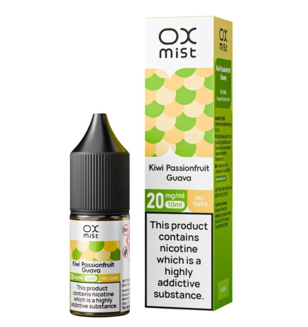 KIWI PASSIONFRUIT GUAVA 10ML NIC SALT OX MIST