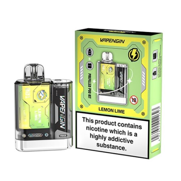 VAPENGIN VENUS 600 PREFILLED DISPOSABLE VAPE KIT 20MG - Image 10