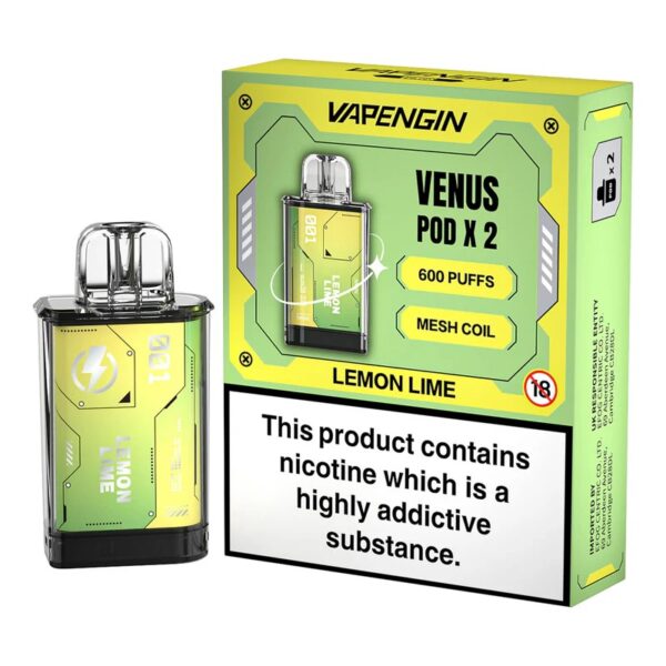 VAPENGIN VENUS 600 PREFILLED VAPE PODS 20MG (2 PACK) - Image 10