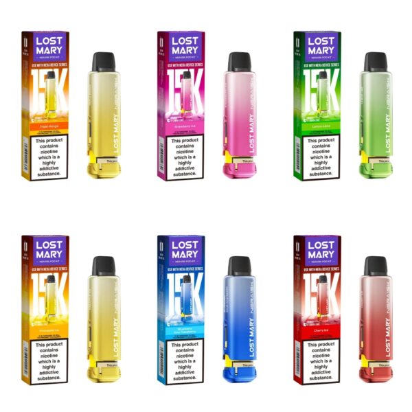 LOST MARY NERA 15K PREFILLED VAPE PODS 20MG