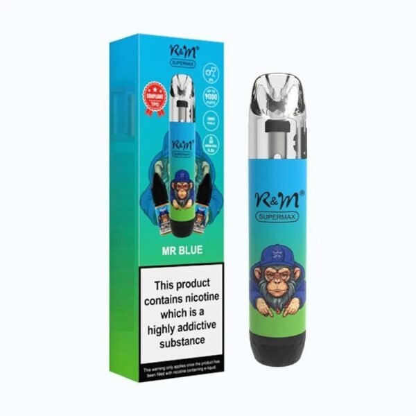 R AND M SUPERMAX 9000 PREFILLED POD VAPE KIT 20MG - Image 5