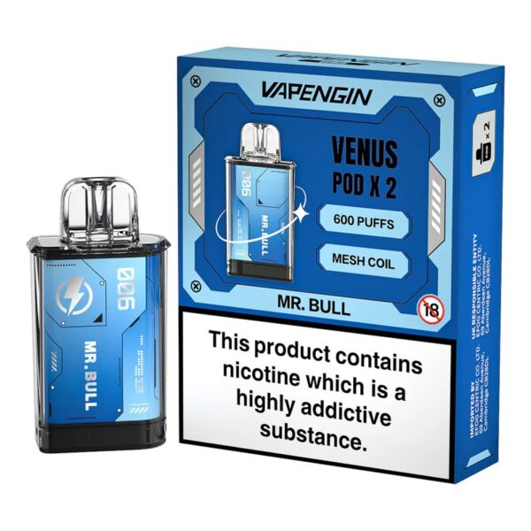 VAPENGIN VENUS 600 PREFILLED VAPE PODS 20MG (2 PACK) - Image 11